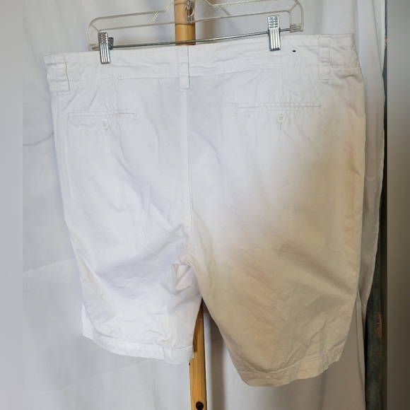 White Mens Jean Shorts Pockets Zipper Size 40 - Picture 5 of 6